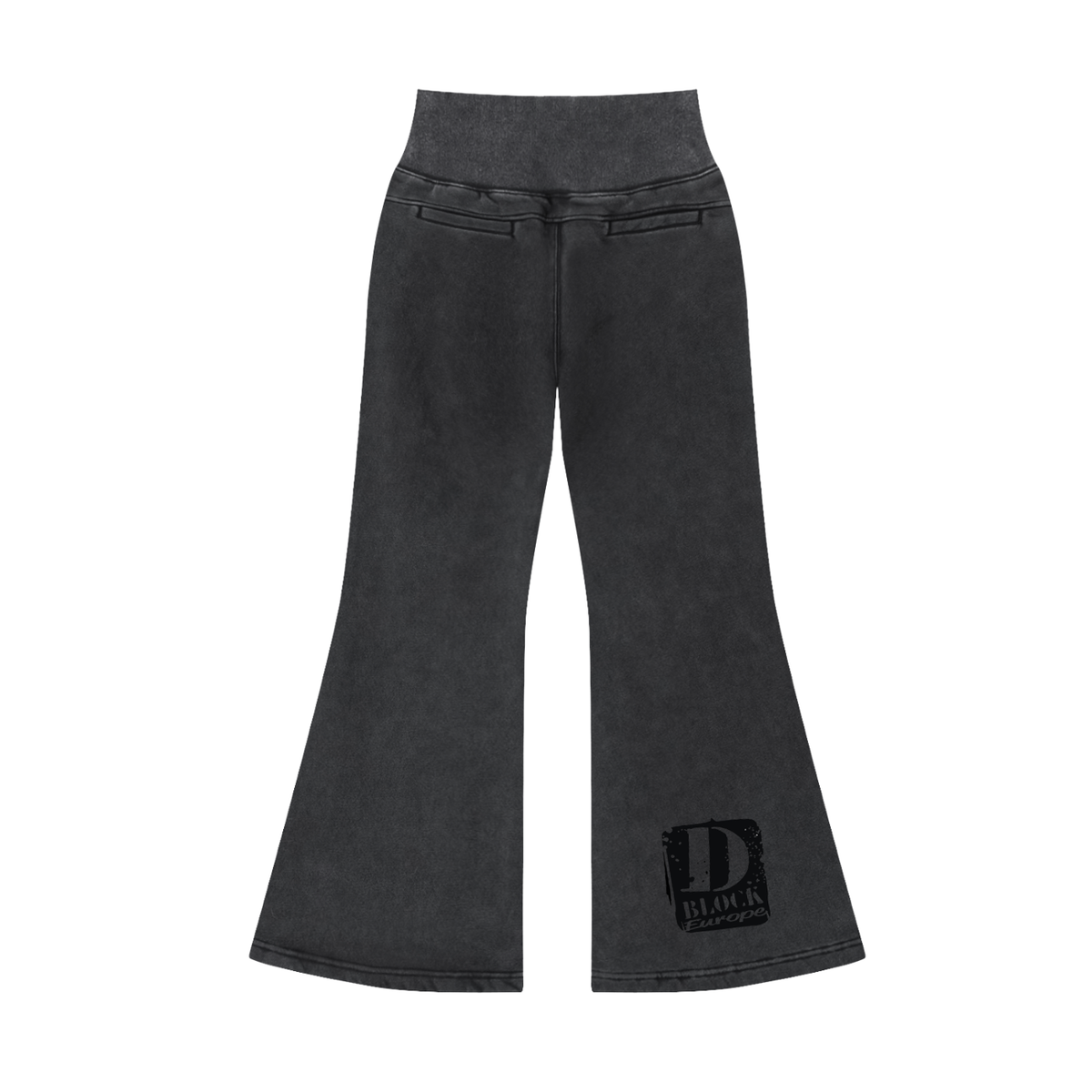 Vintage Washed Flared Fleece Pants