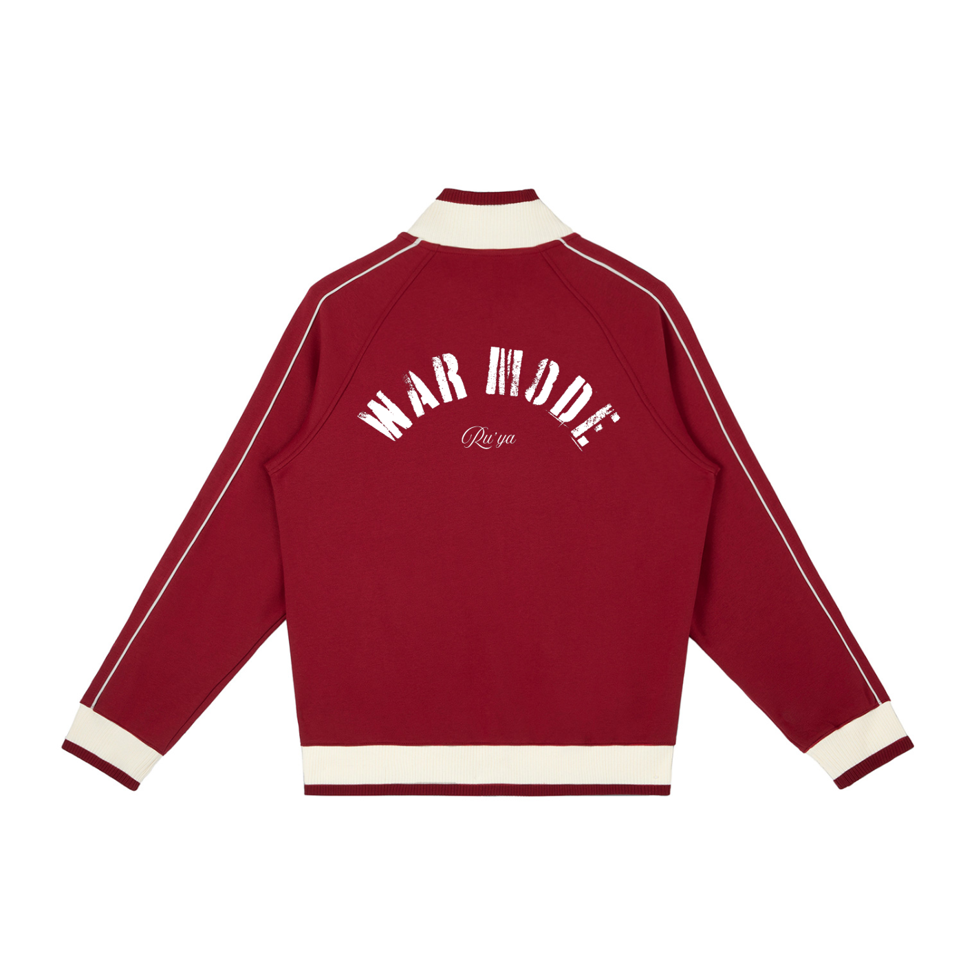 Color Block Raglan Sleeve Zip Track Jacket