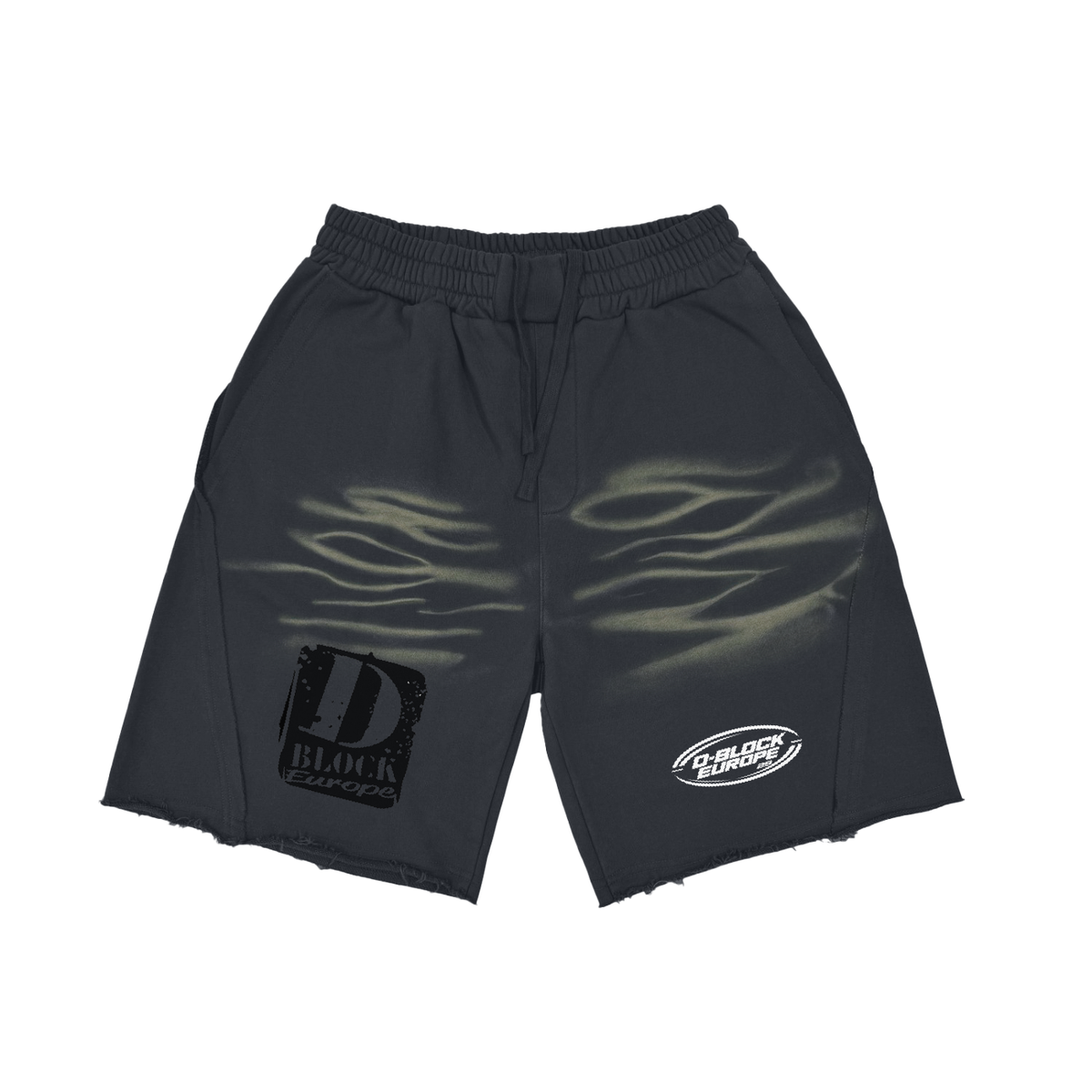 Vintage Washed Tiger Stripes Short Pants