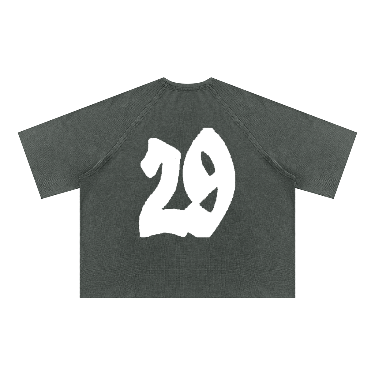 Unisex Mineral Wash Boxy Waffle T-Shirt