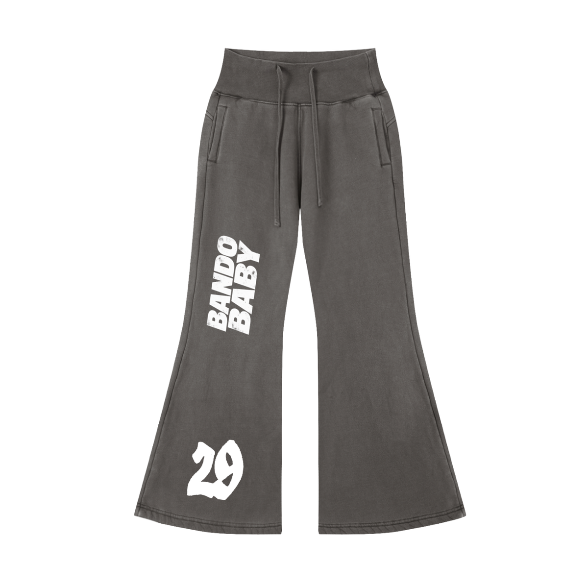 Vintage Washed Flared Fleece Pants