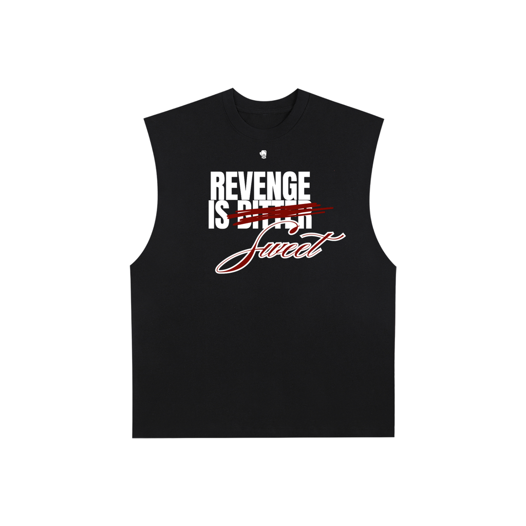 Raw Edge Cotton Tank Top