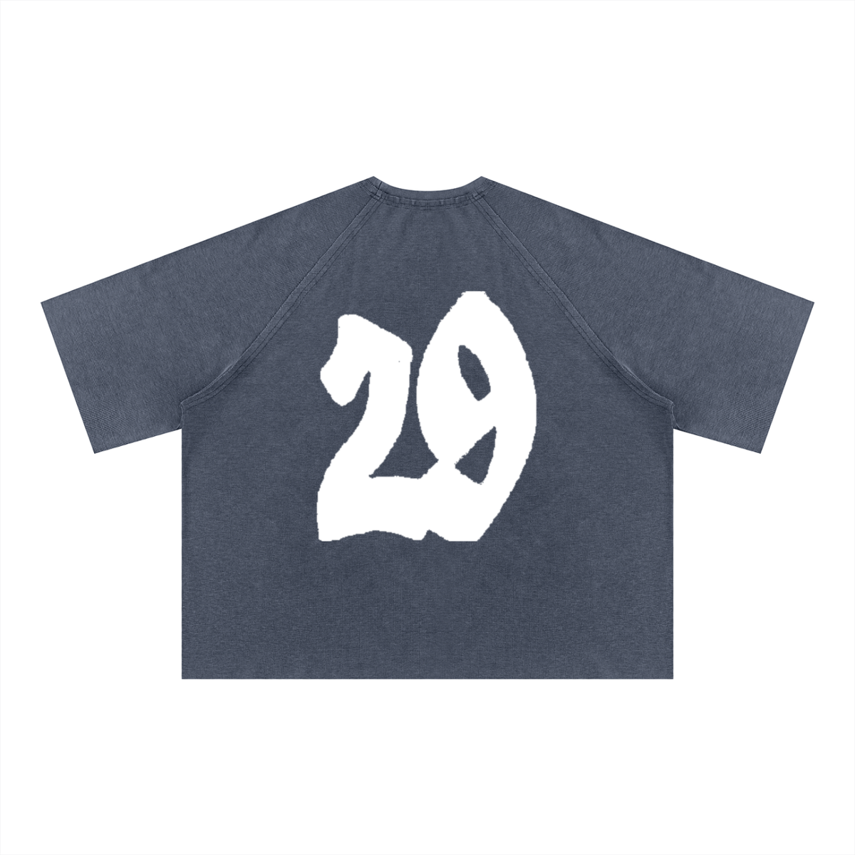 Unisex Mineral Wash Boxy Waffle T-Shirt