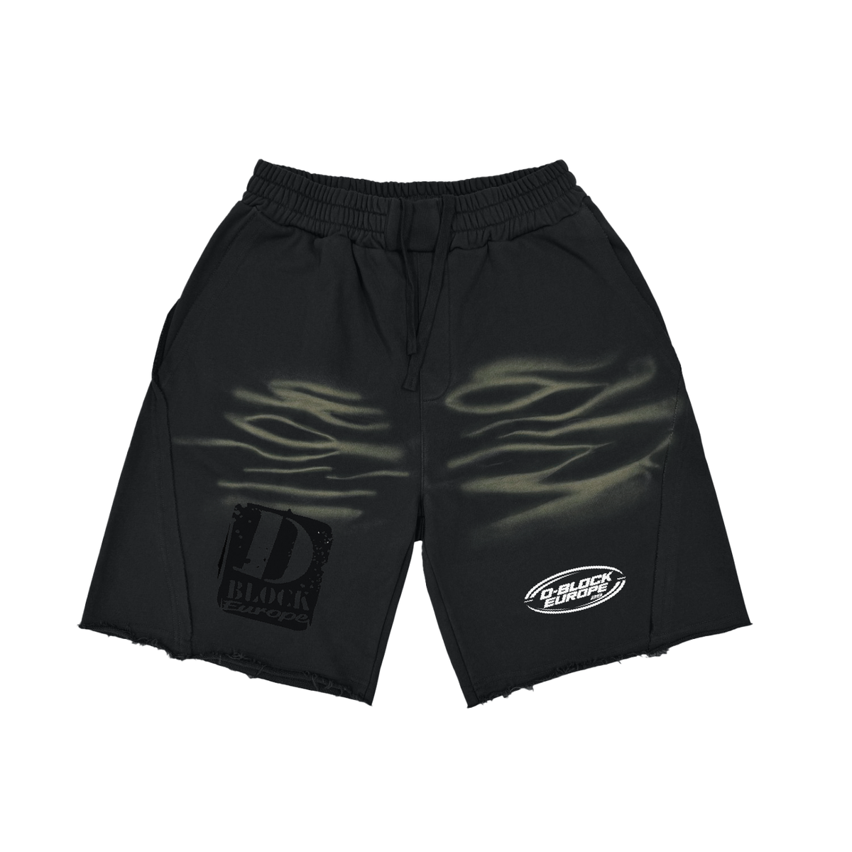 Vintage Washed Tiger Stripes Short Pants