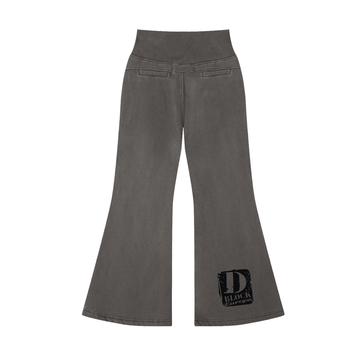 Vintage Washed Flared Fleece Pants