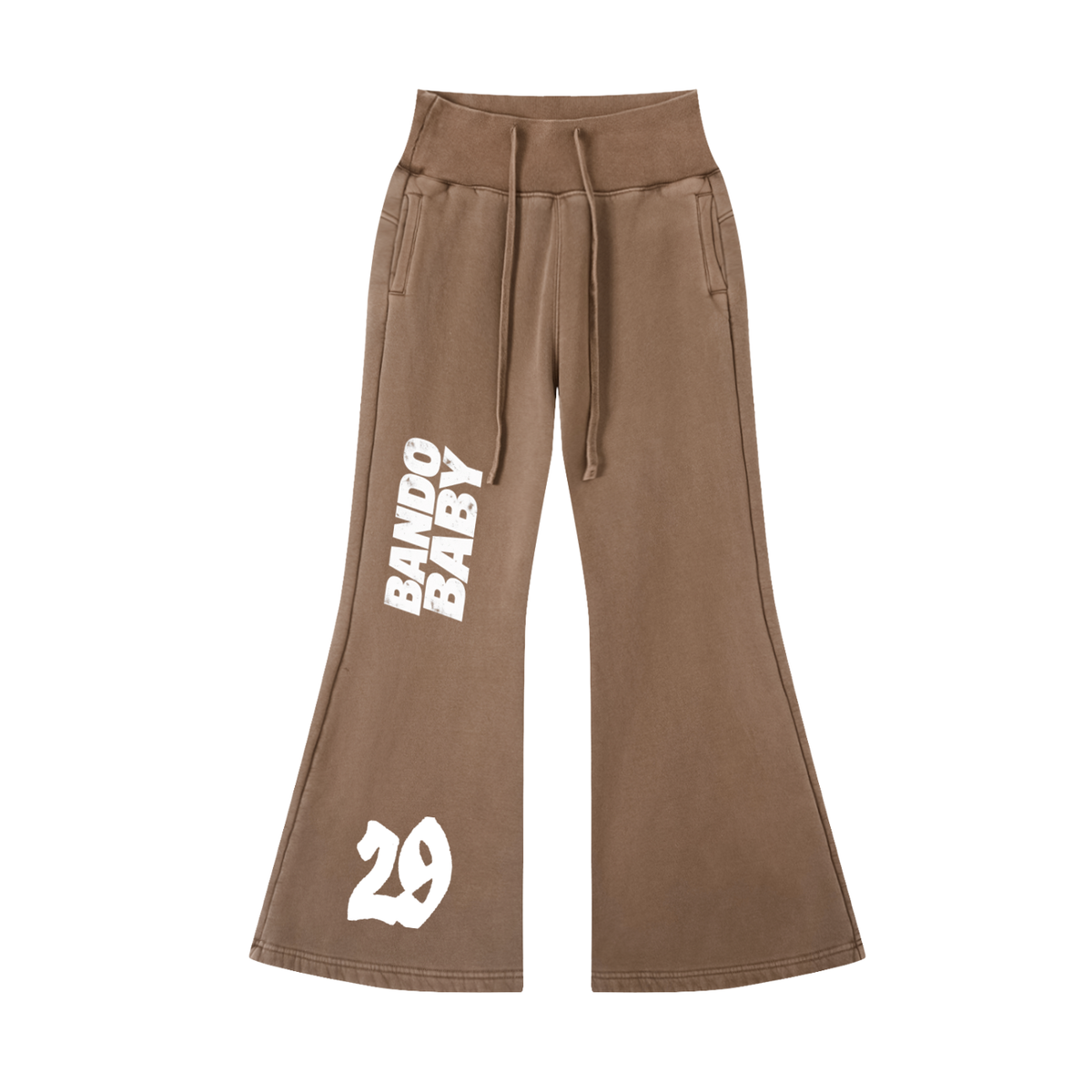 Vintage Washed Flared Fleece Pants
