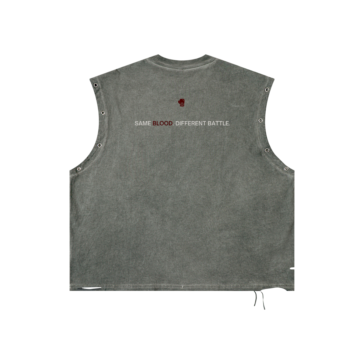 Distressed Grommet Eyelet Tank Top