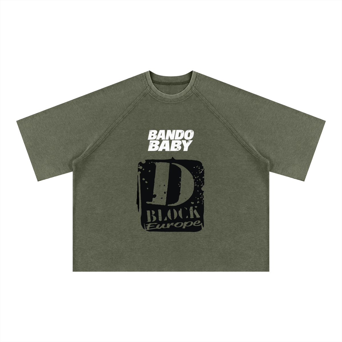 Unisex Mineral Wash Boxy Waffle T-Shirt