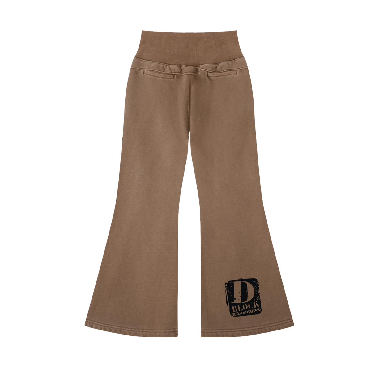 Vintage Washed Flared Fleece Pants