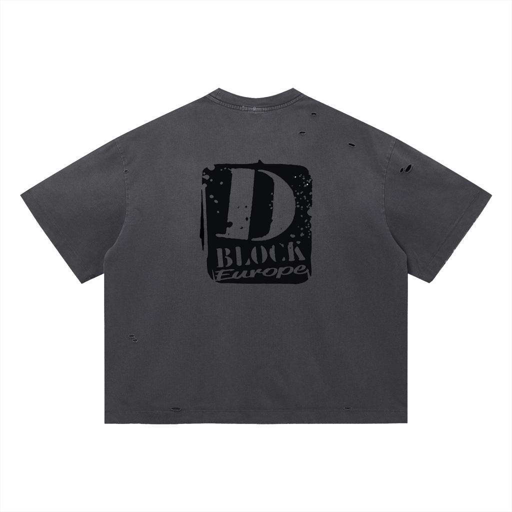 Vintage Washed Distressed Boxy Oversized T-Shirt