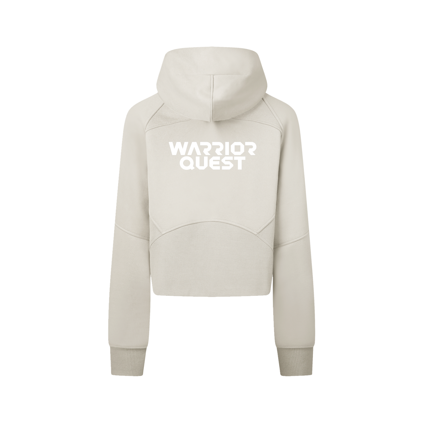 Cropped Zip-Through Hoodie