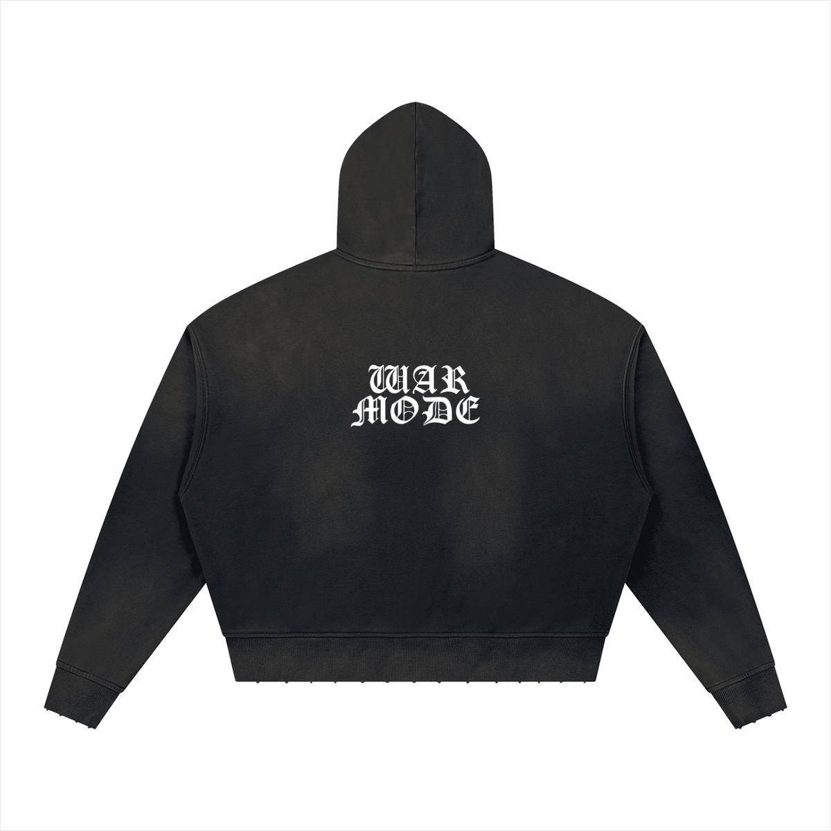 Unisex Sunfade Distressed Boxy Hoodie