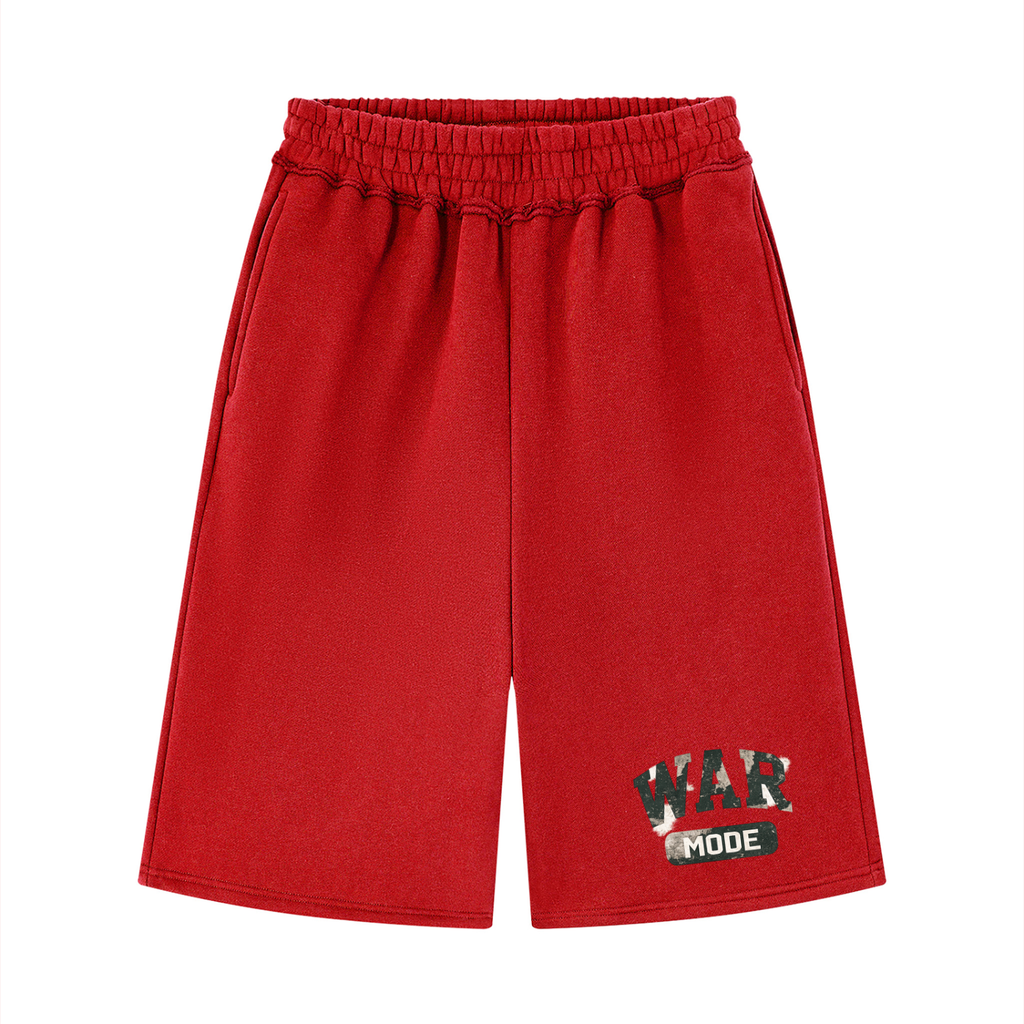 Unisex Raw Edge Fleece Shorts