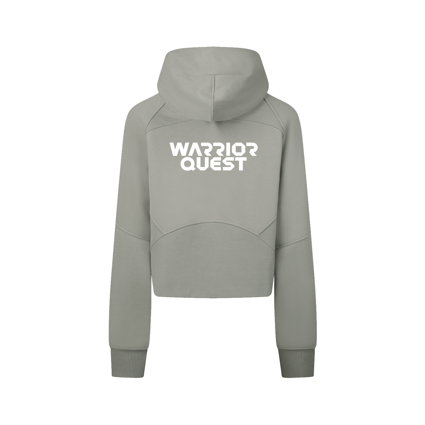 Cropped Zip-Through Hoodie