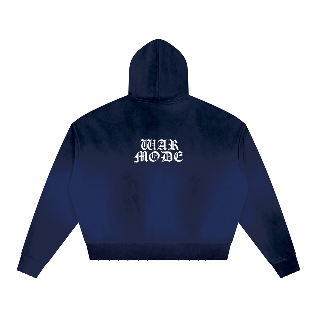 Unisex Sunfade Distressed Boxy Hoodie