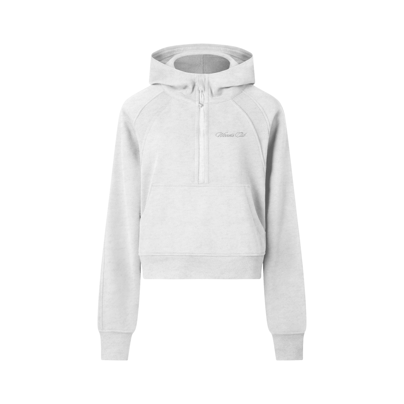 Woman's Cropped Half-Zip Hoodie