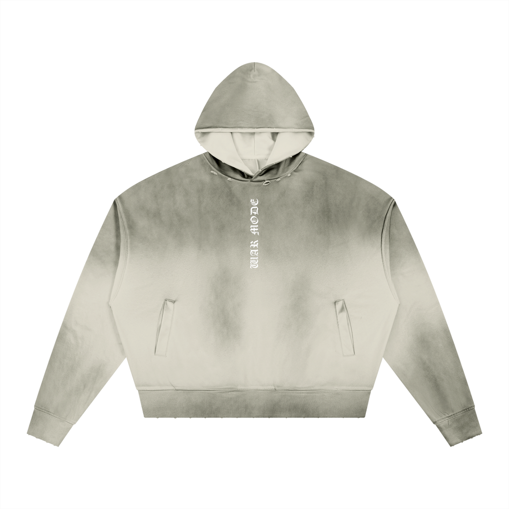 Unisex Sunfade Distressed Boxy Hoodie