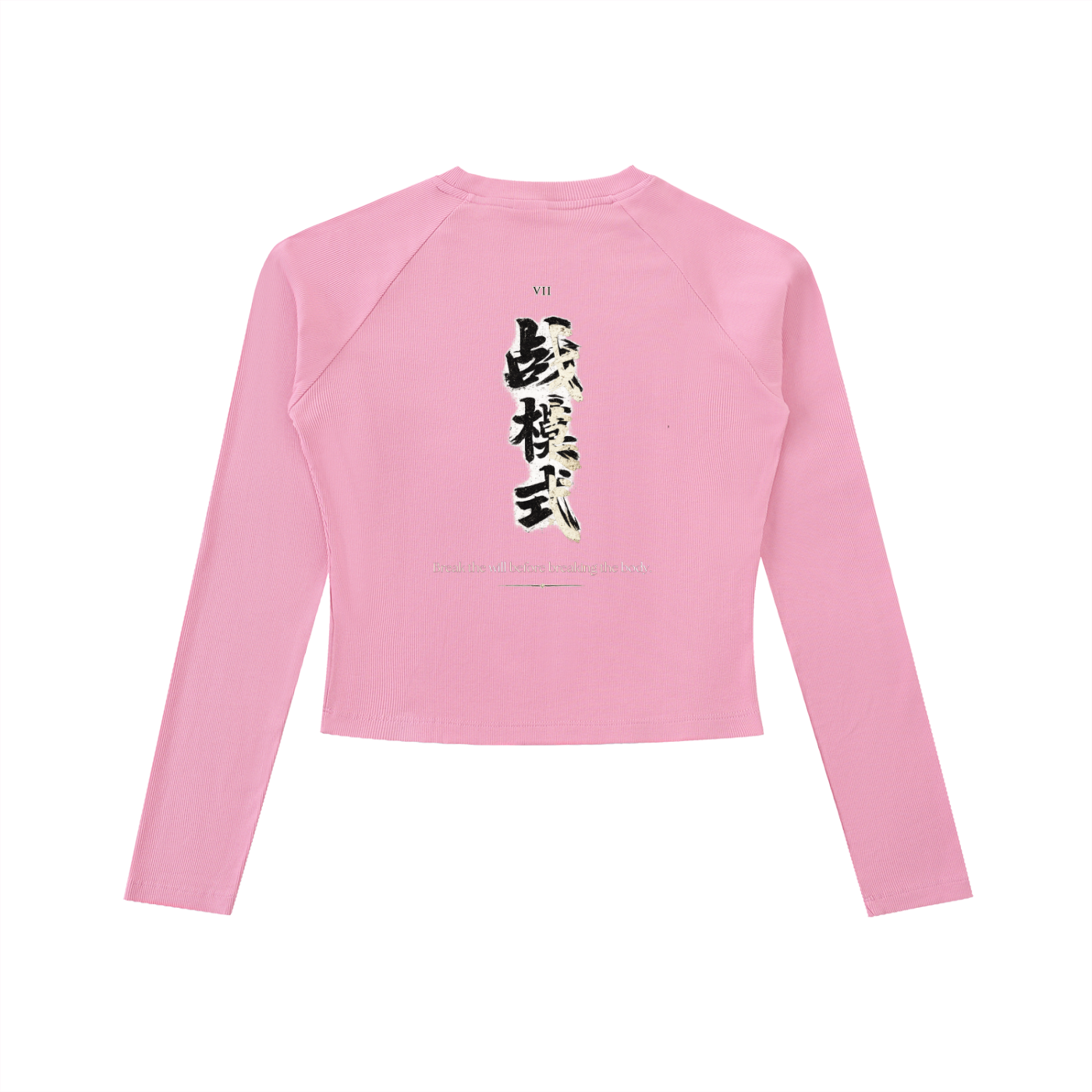 Dyed Washed Raglan Long Sleeve Slim T-Shirt