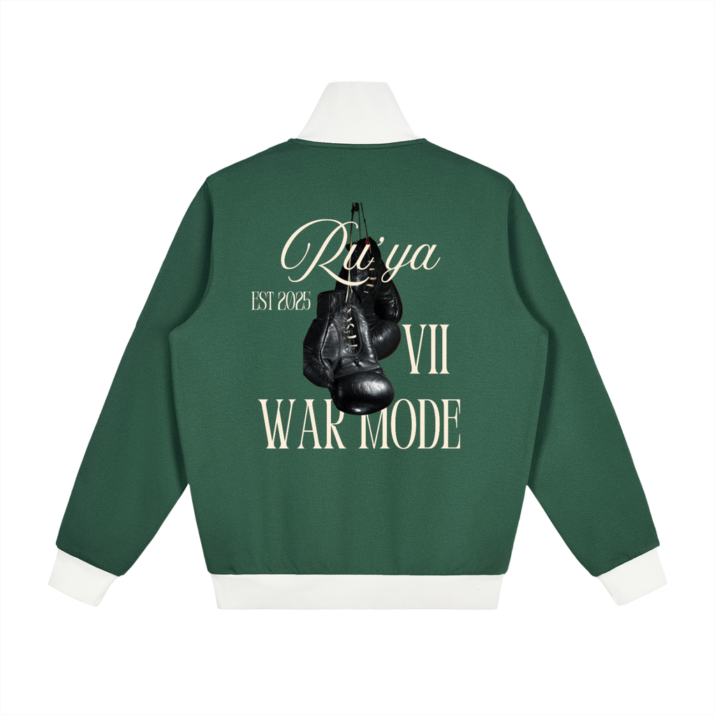 Contrast Side Stripe Fleece Track Jacket