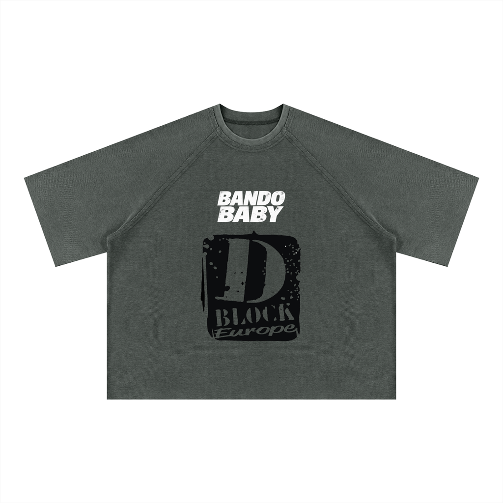 Unisex Mineral Wash Boxy Waffle T-Shirt