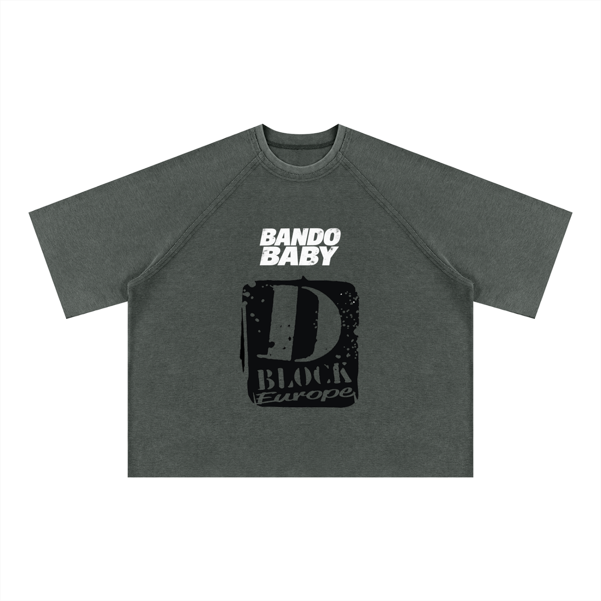 Unisex Mineral Wash Boxy Waffle T-Shirt