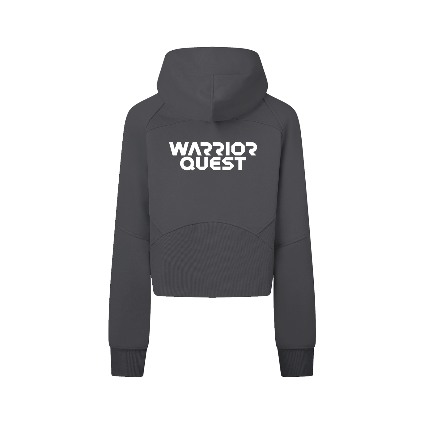 Cropped Zip-Through Hoodie