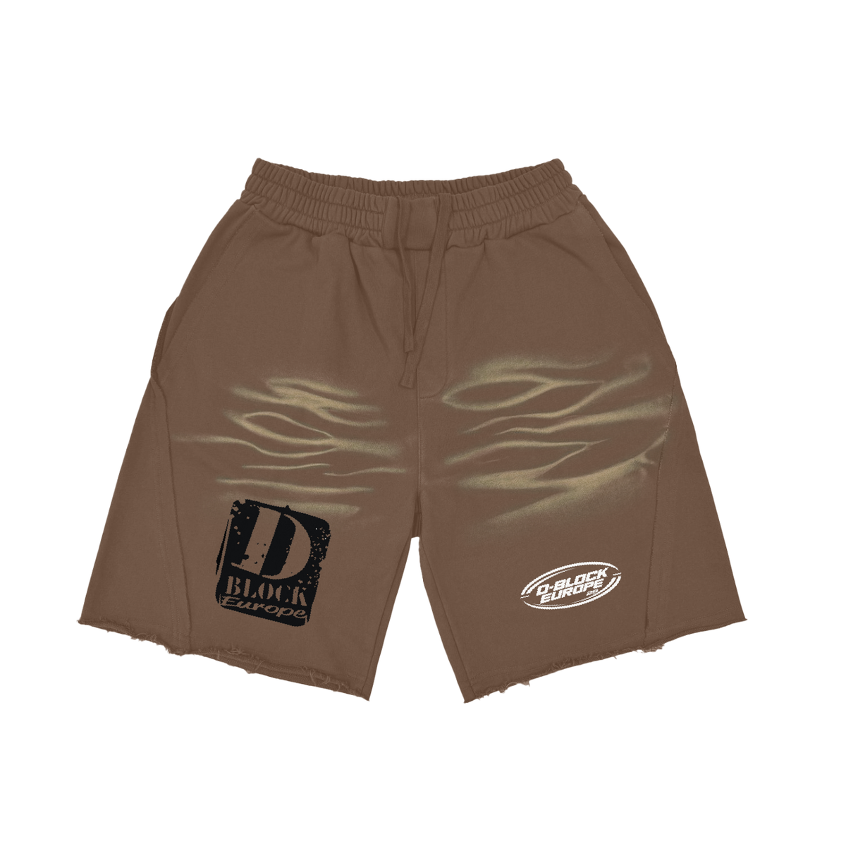 Vintage Washed Tiger Stripes Short Pants