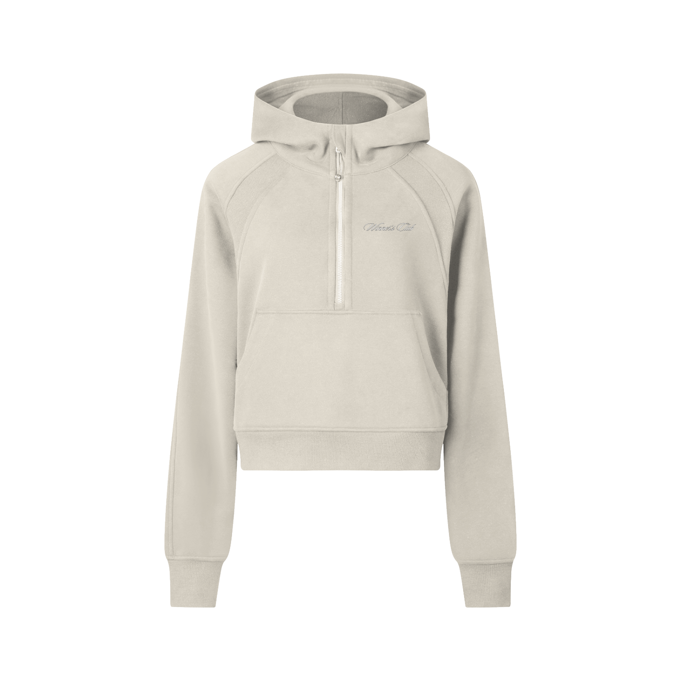 Woman's Cropped Half-Zip Hoodie