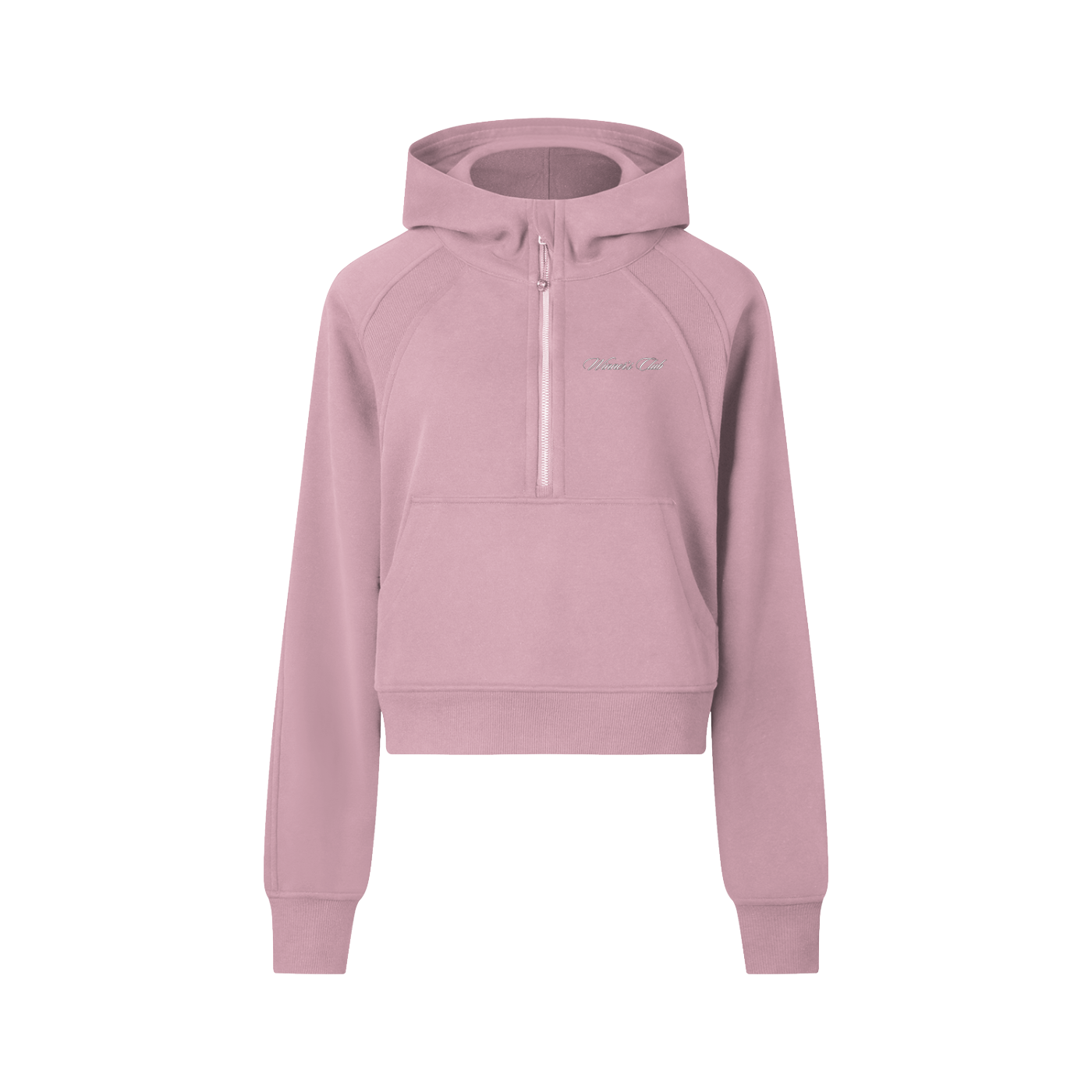 Woman's Cropped Half-Zip Hoodie
