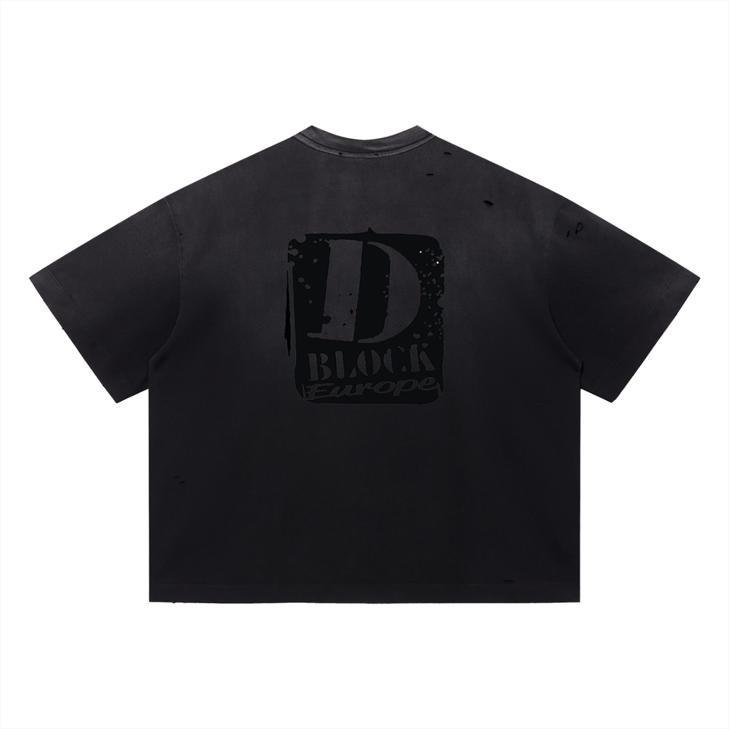 Vintage Washed Distressed Boxy Oversized T-Shirt