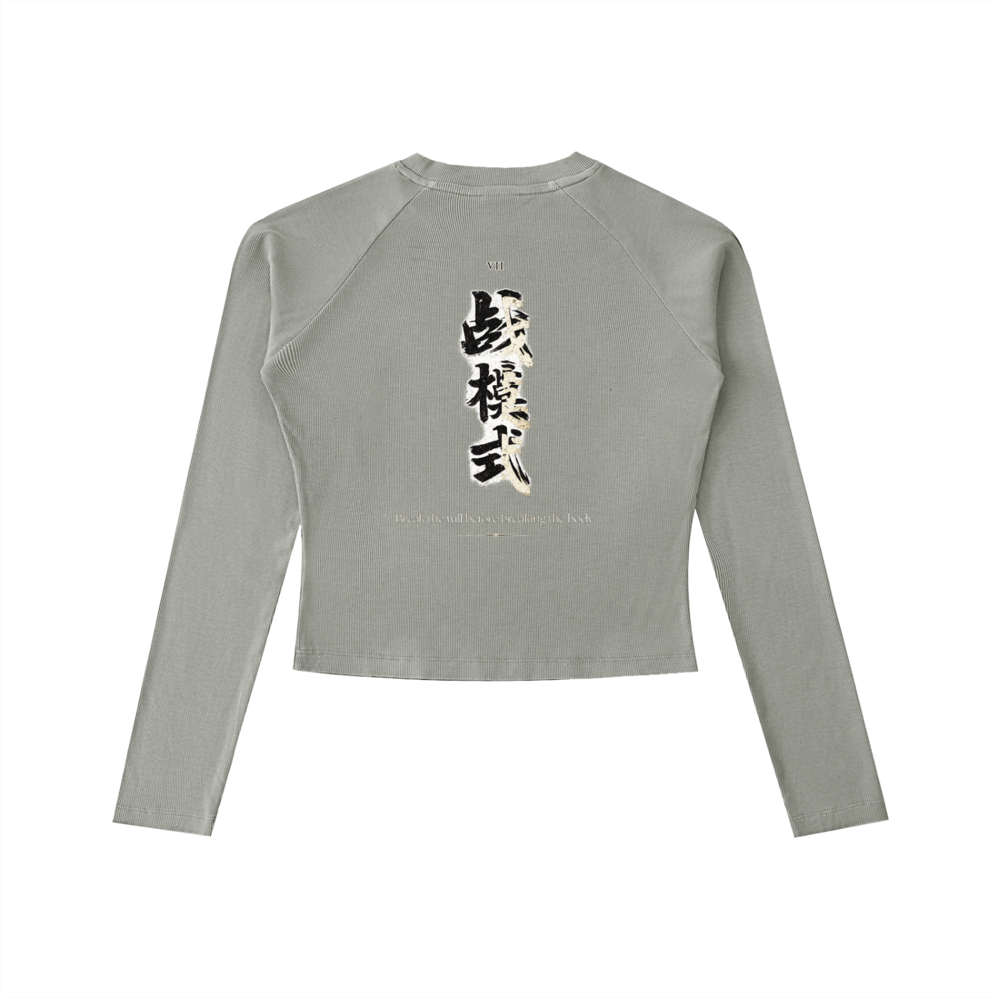 Dyed Washed Raglan Long Sleeve Slim T-Shirt