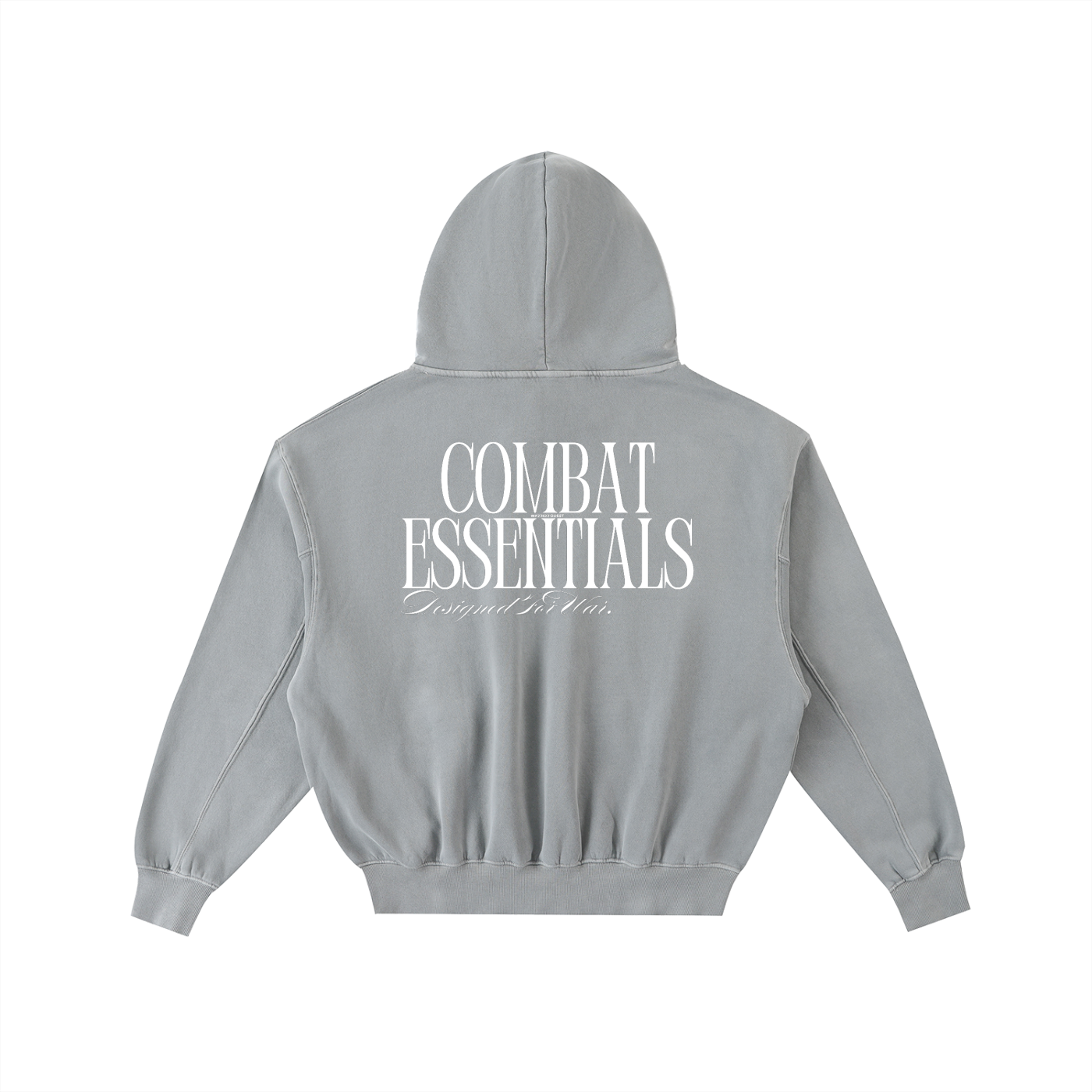 Frayed Enzyme Washed Fleece Hoodie