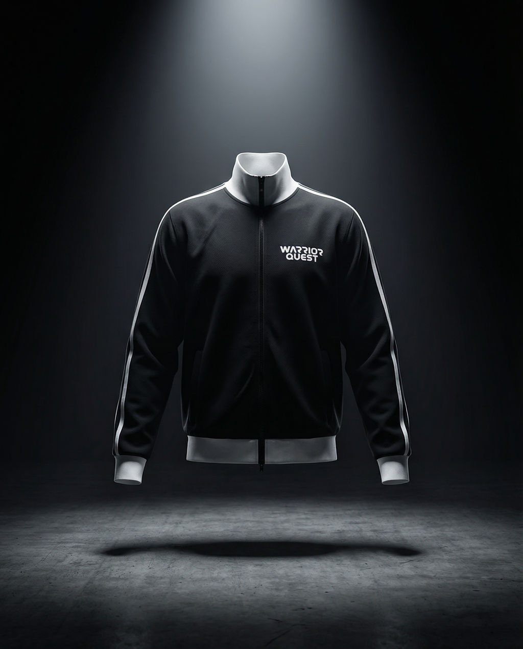 Contrast Side Stripe Fleece Track Jacket