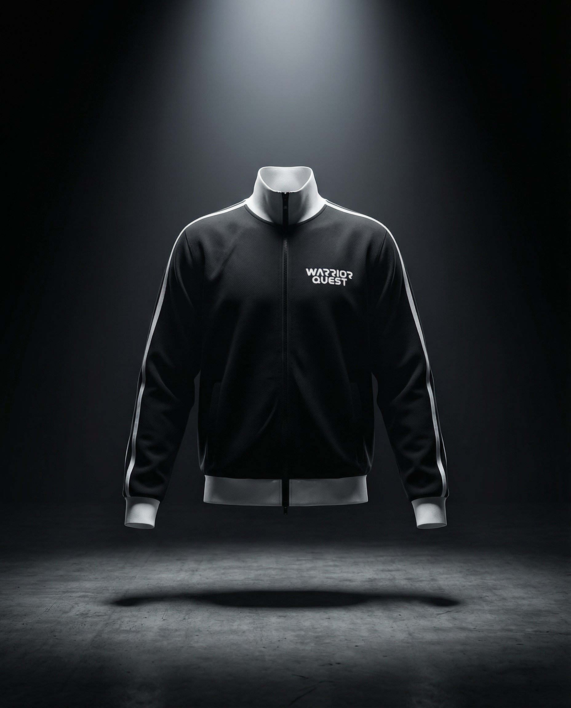 Contrast Side Stripe Fleece Track Jacket