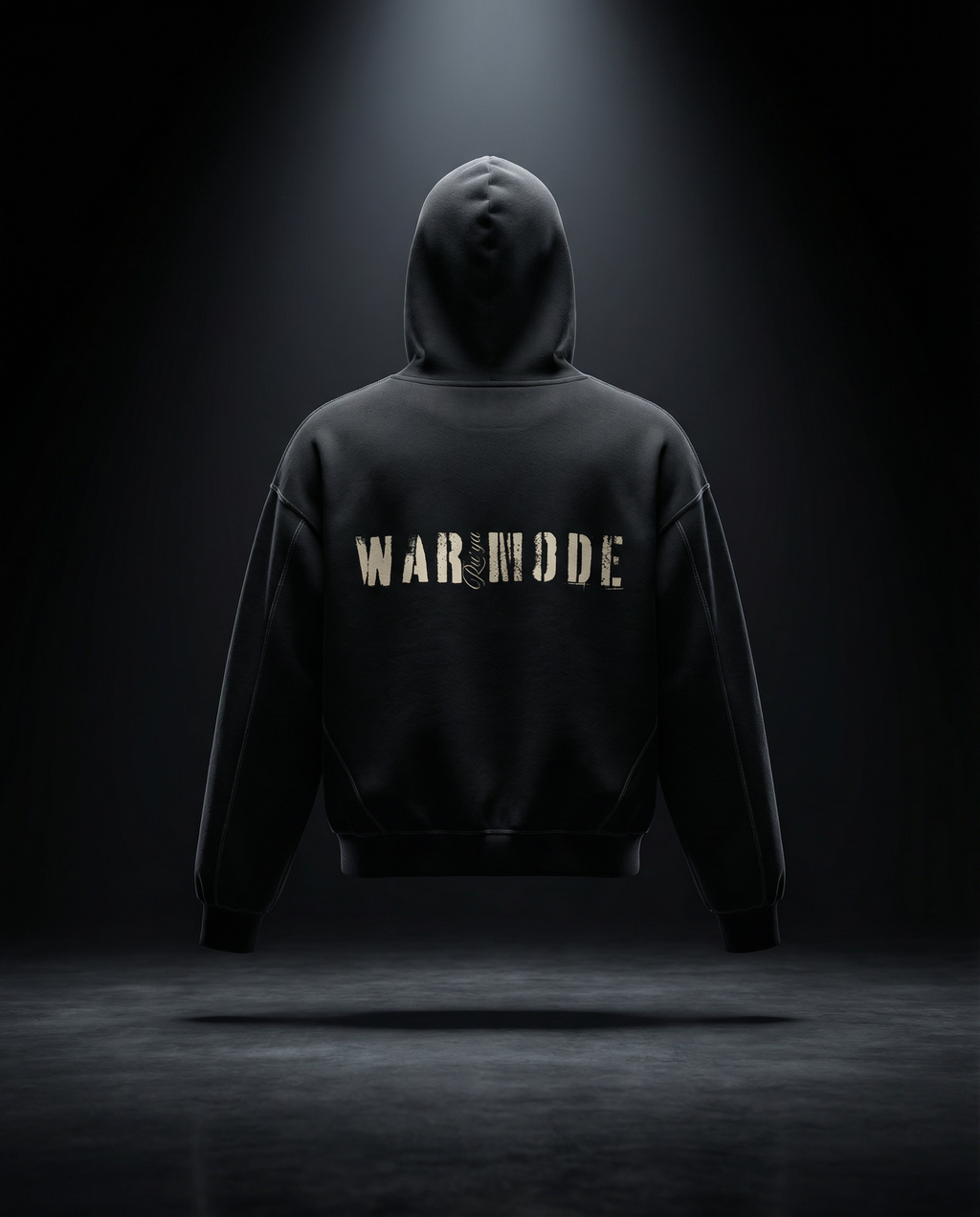 Contrast-Stitched Boxy Fleece Hoodie
