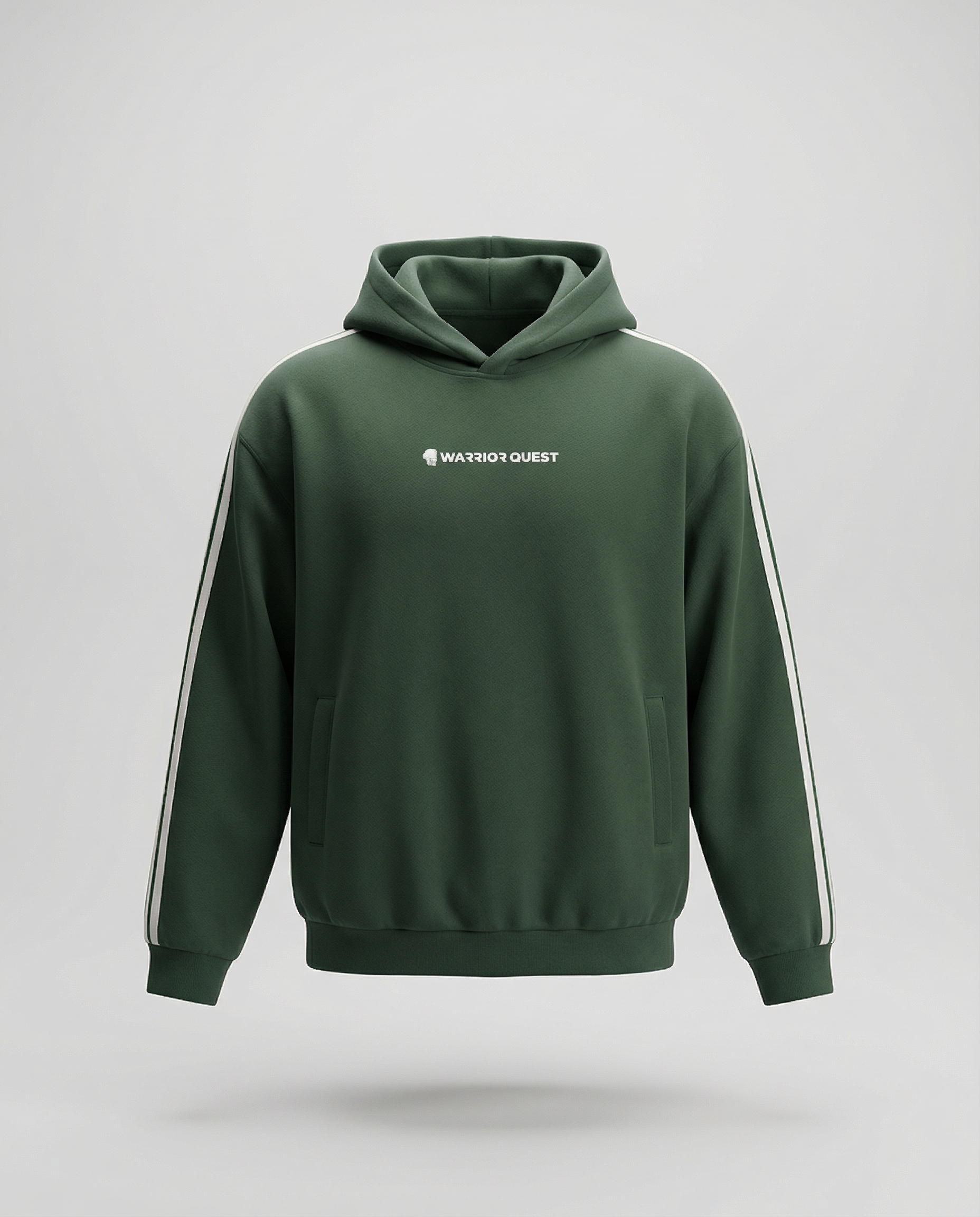 Side Stripe Drop-Shoulder Hoodie