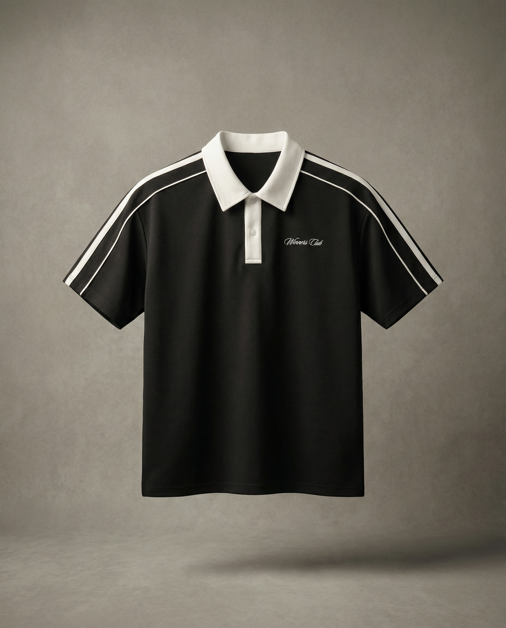 Contrast Collar Short-Sleeve Polo Shirt