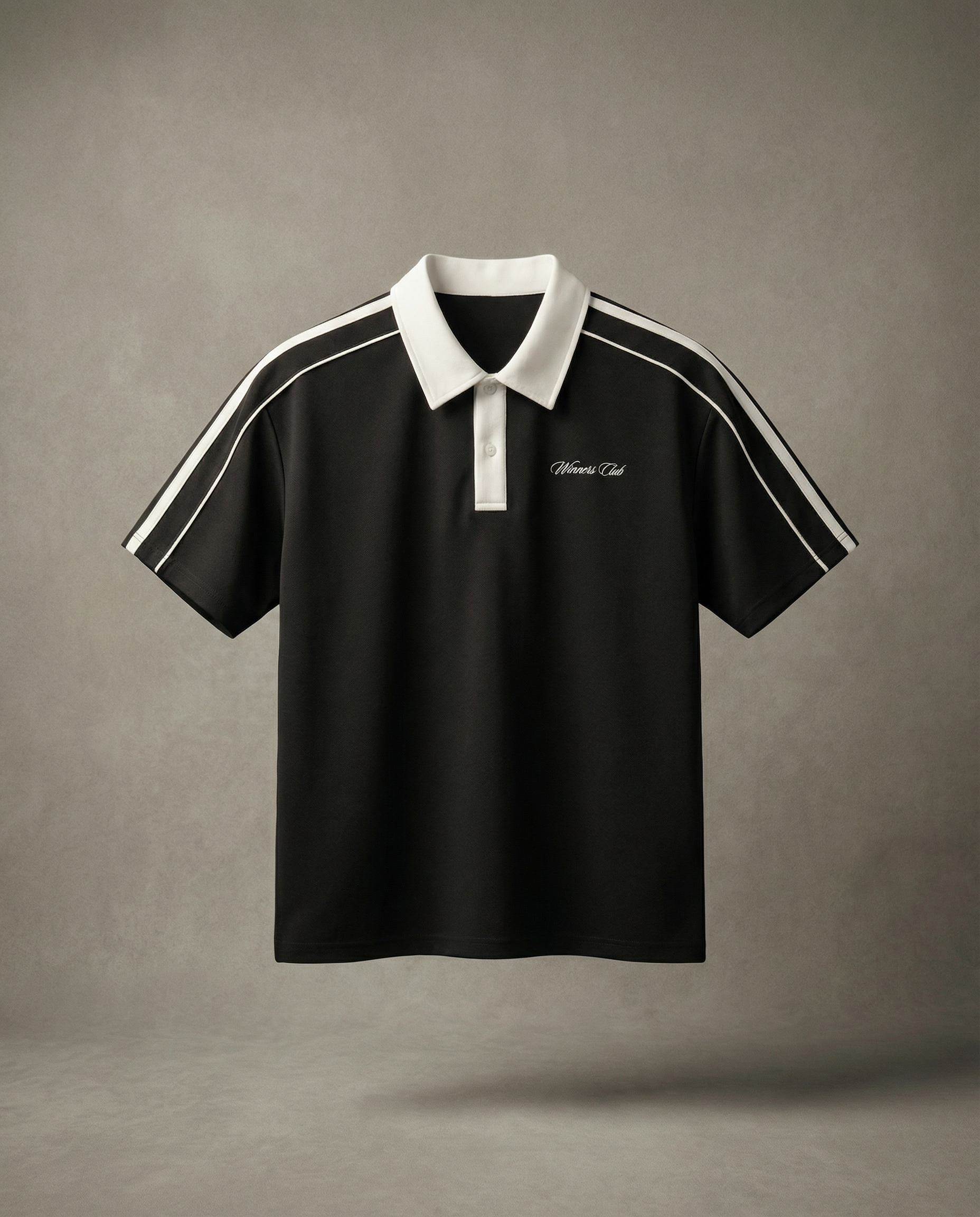 Contrast Collar Short-Sleeve Polo Shirt