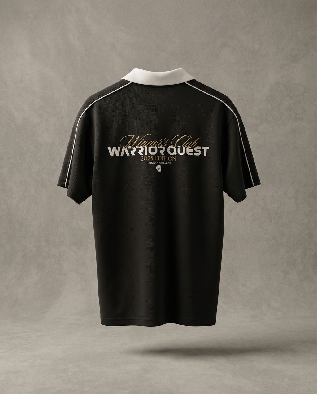 Contrast Collar Short-Sleeve Polo Shirt