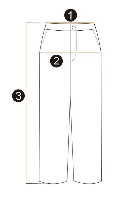 Bottoms measurement diagram