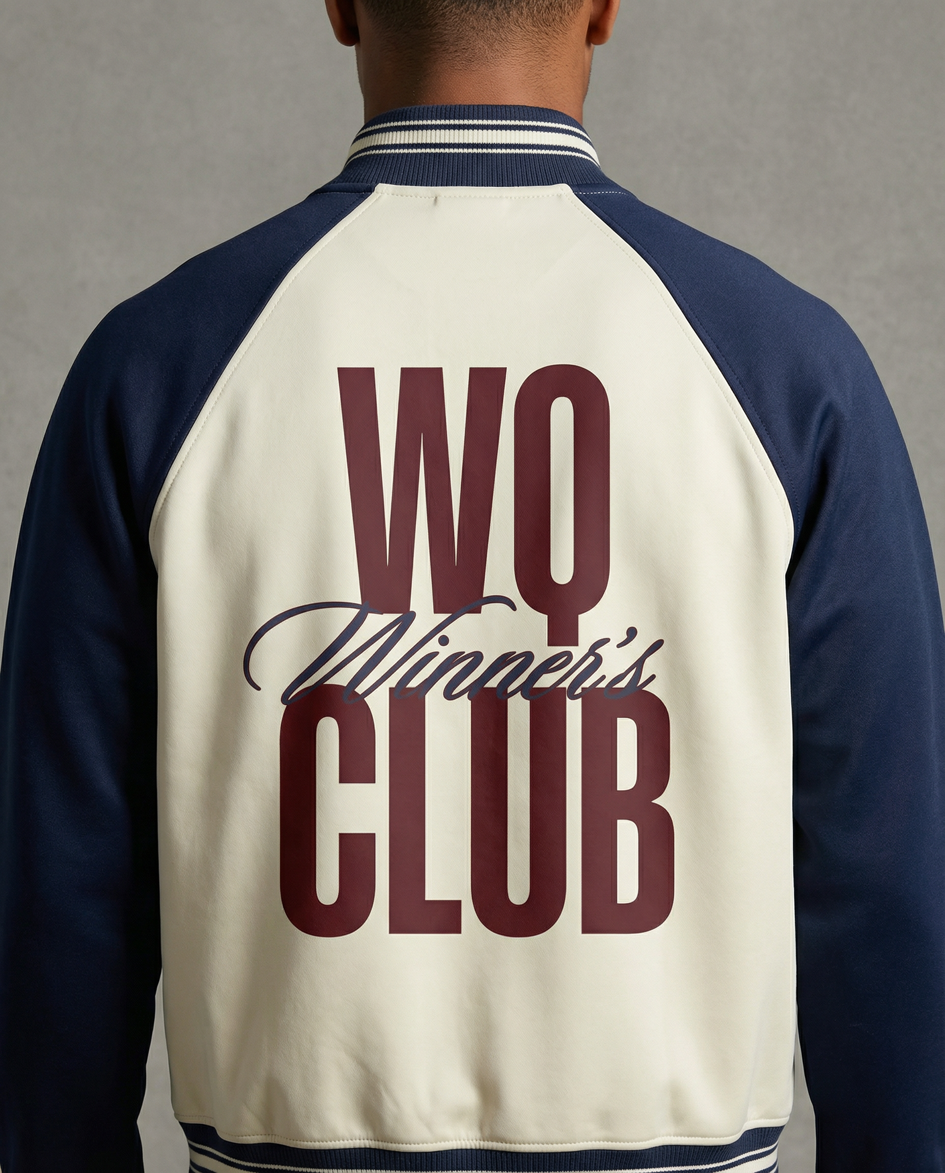Contrast Raglan Sleeve Baseball Jacket – Unisex Cotton Blend Varsity Jacket