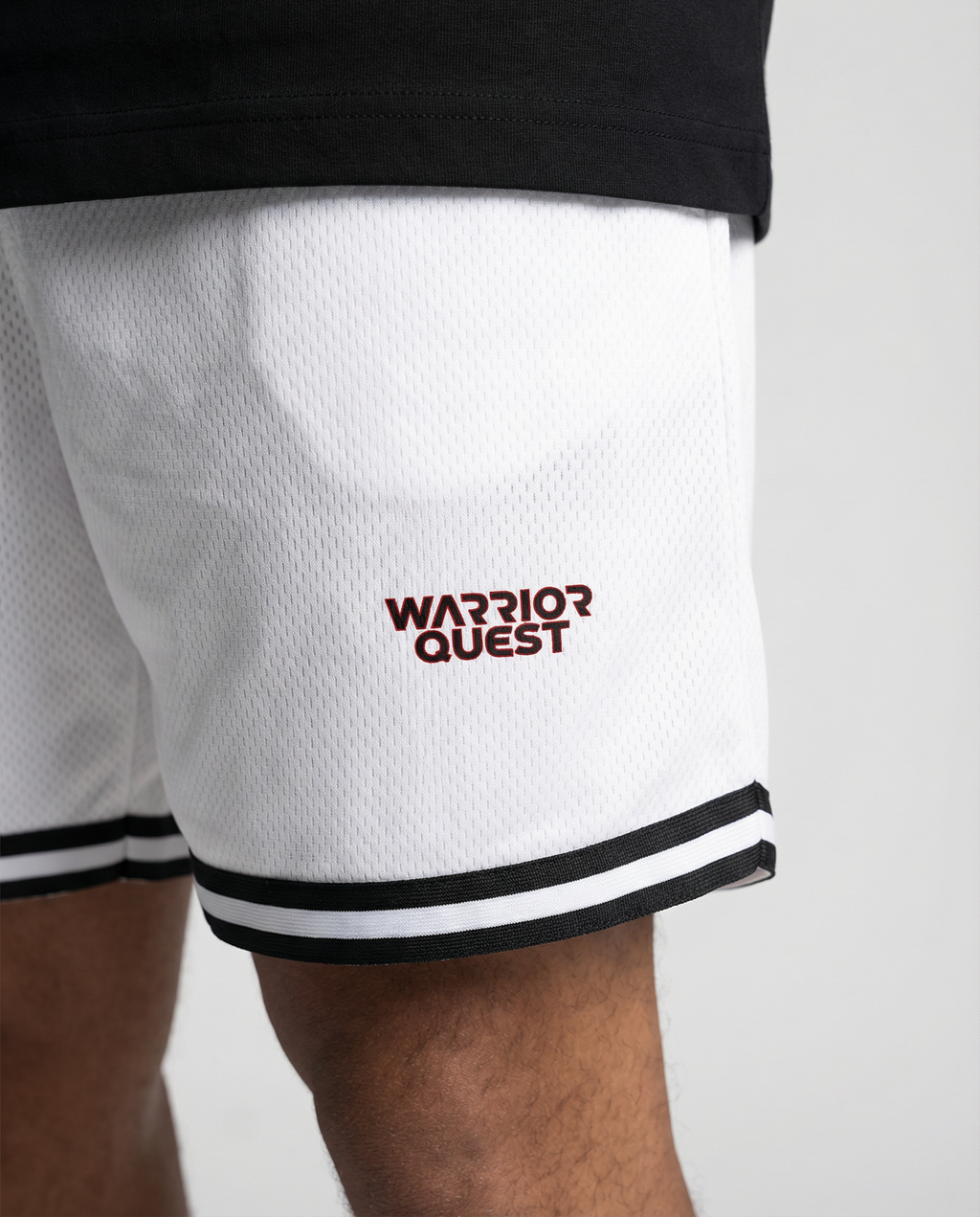 Classic Stripe Trim Basketball Shorts – Men’s Lightweight Sport & Street Shorts