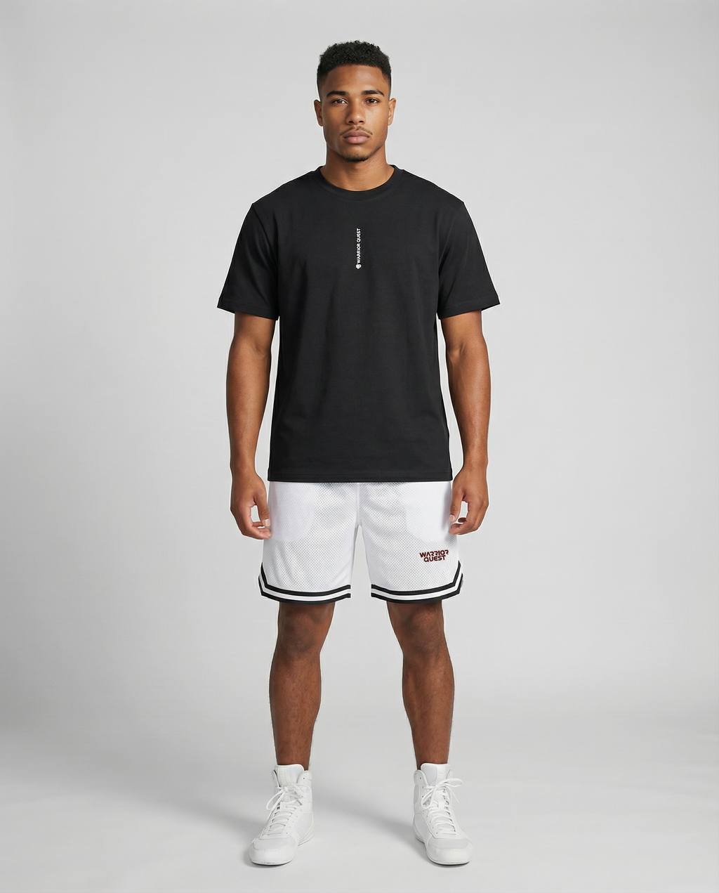 Classic Stripe Trim Basketball Shorts – Men’s Lightweight Sport & Street Shorts