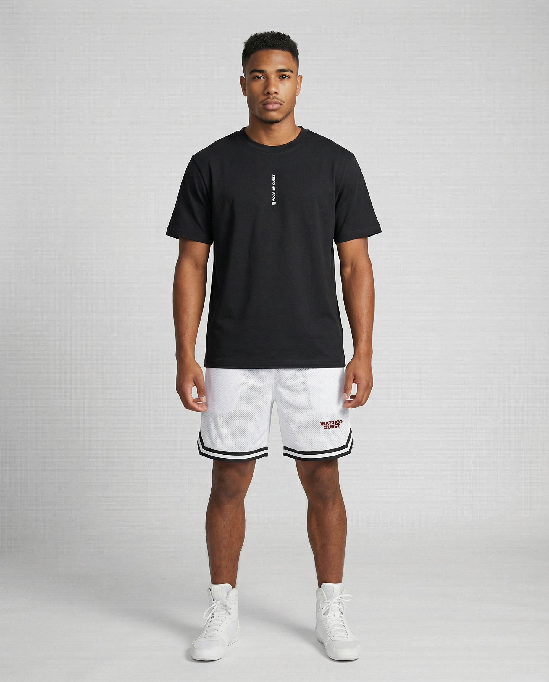 Classic Stripe Trim Basketball Shorts – Men’s Lightweight Sport & Street Shorts