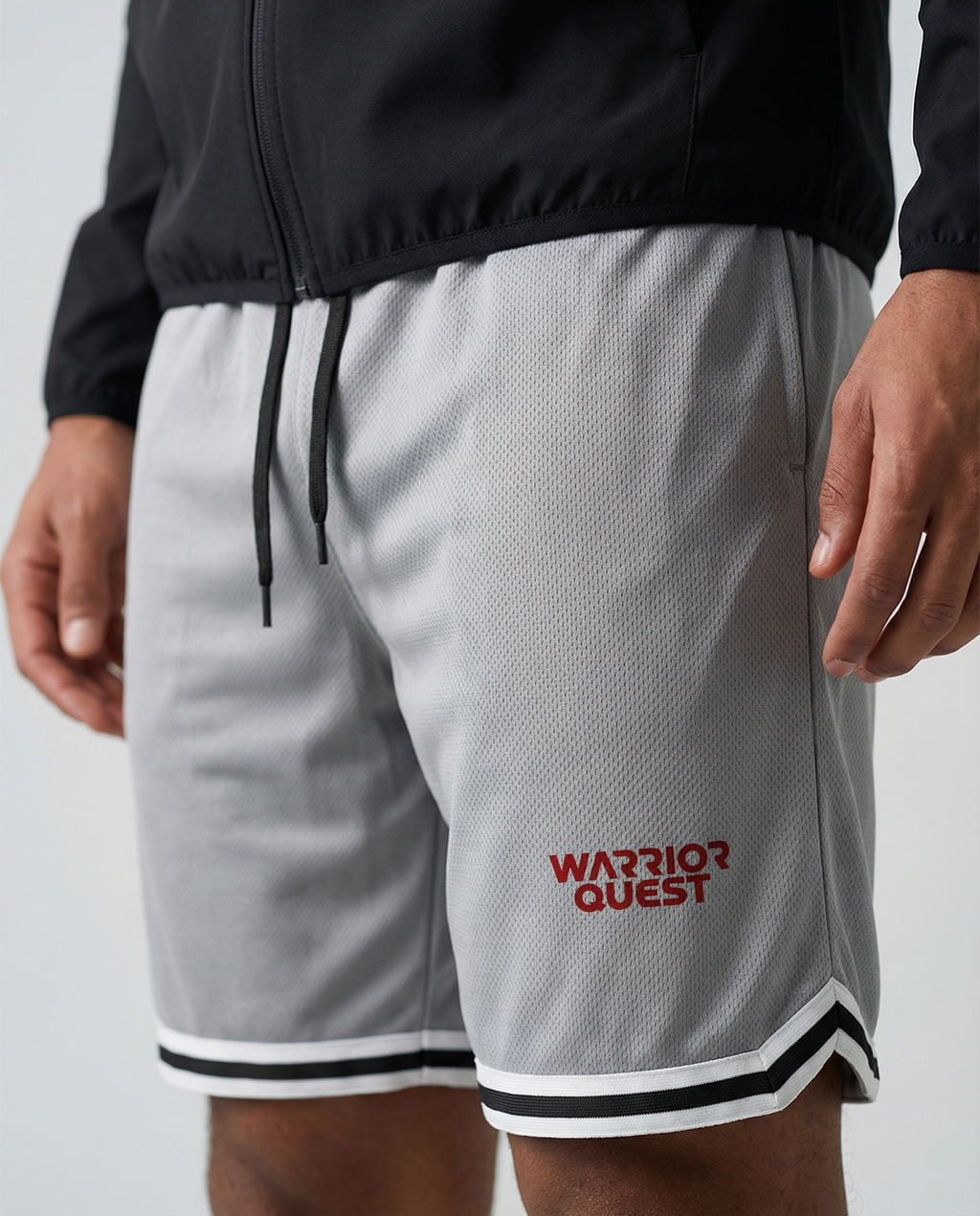 Classic Stripe Trim Basketball Shorts – Men’s Lightweight Sport & Street Shorts