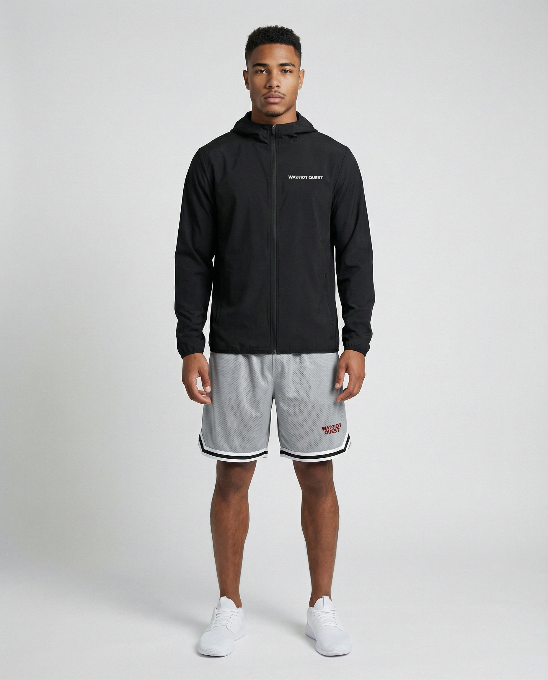 Soft Hooded Sports Jacket – Men’s Lightweight Zip-Up Active Jacket