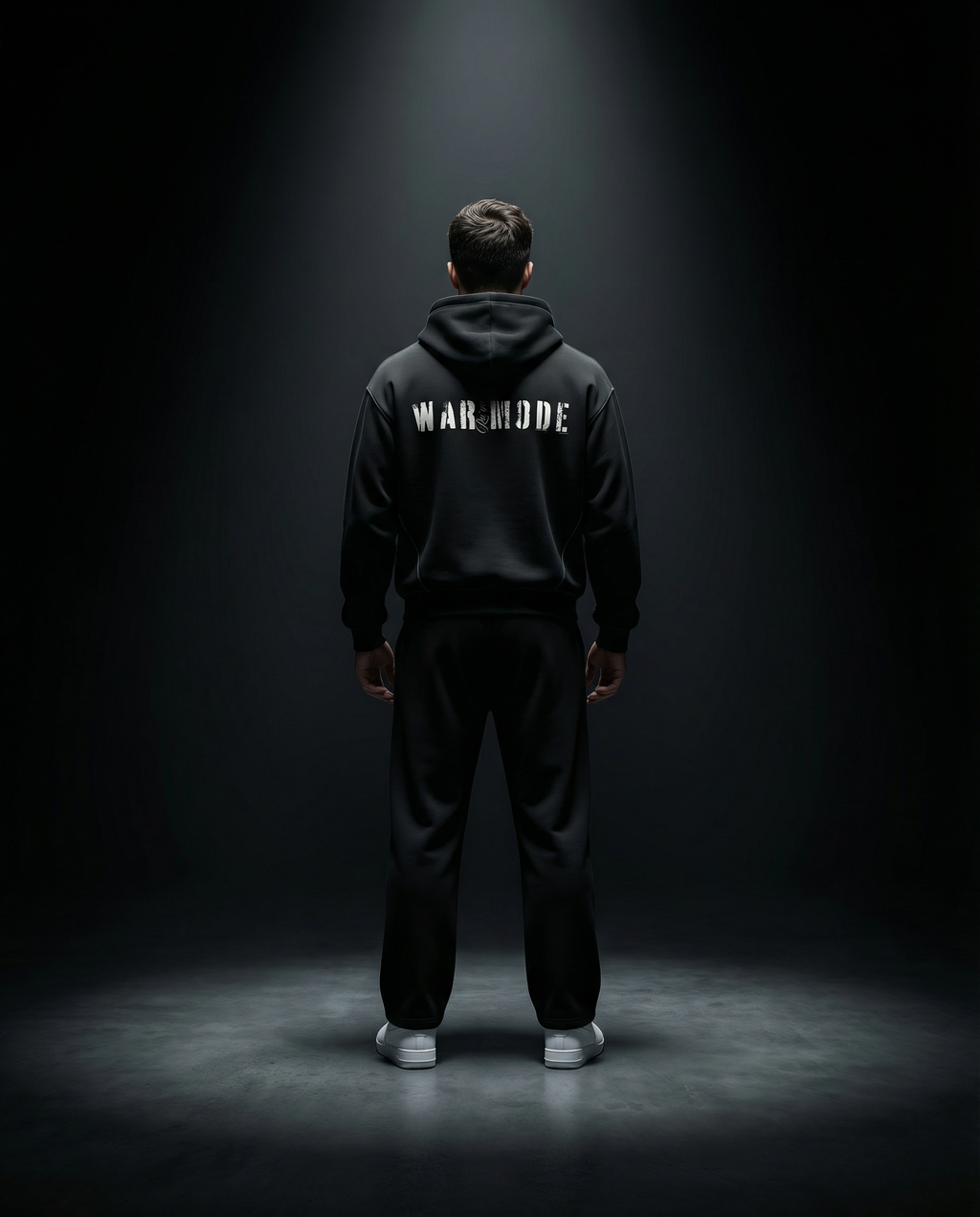 Contrast-Stitched Boxy Fleece Hoodie