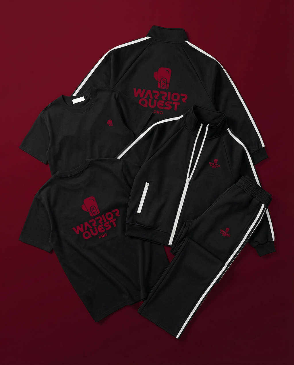 Kids’ WQ PRO Contrast Tape Sweatpants – Loose-Fit Performance Joggers