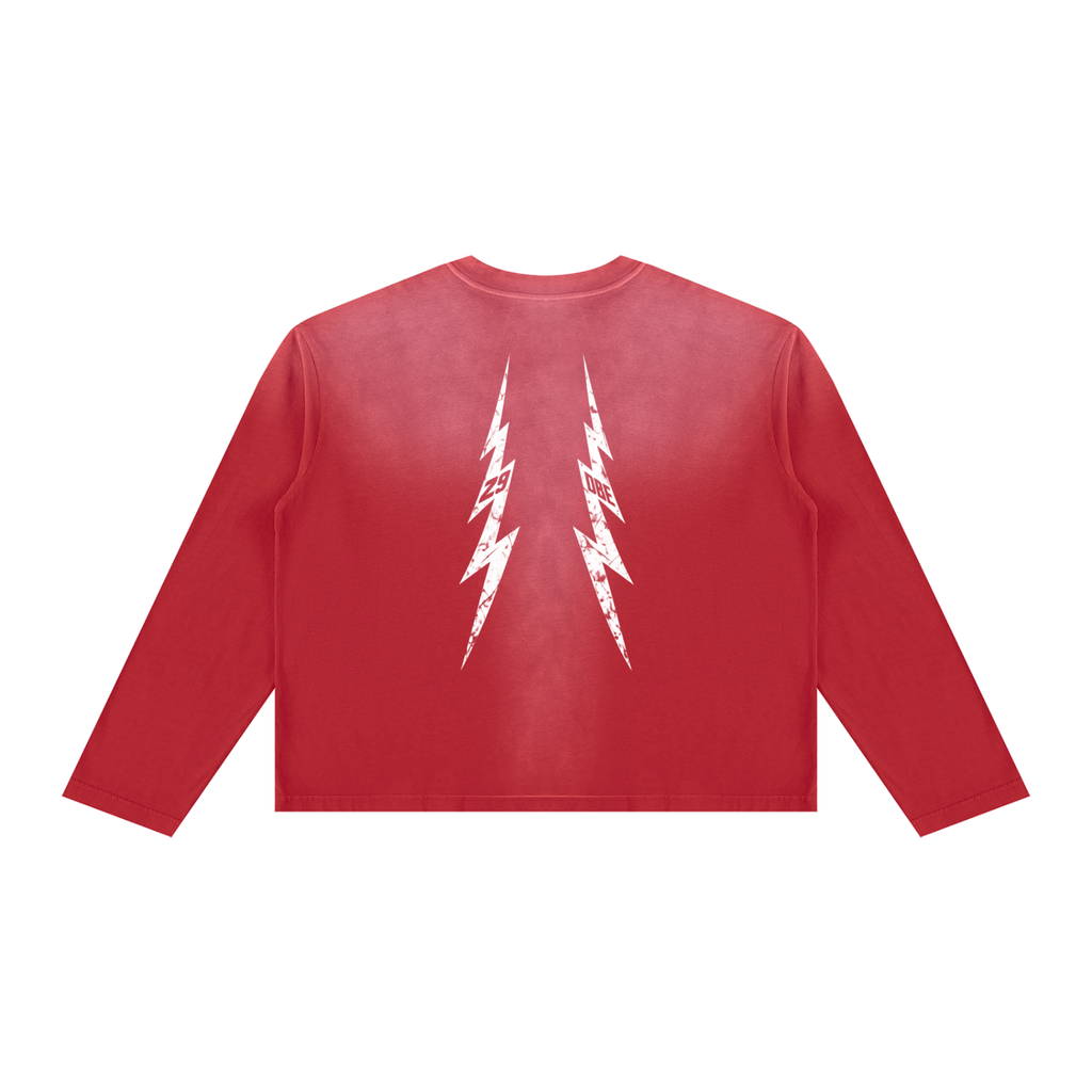 Unisex Sunfade Boxy Long Sleeve T-Shirt