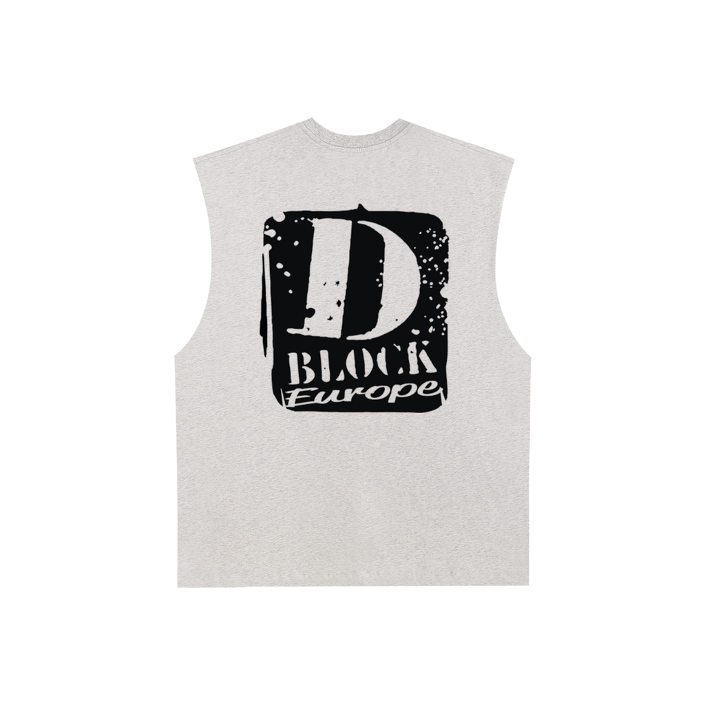 Raw Edge Cotton Tank Top